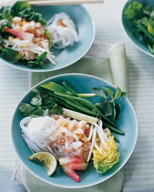 Asian Shrimp Salad with Vegetables and Herbs 