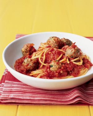 Spaghetti and Mini Meatballs 