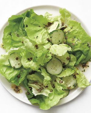 Lettuce Salad with Caper Vinaigrette 