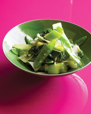 Green Vegetable Stir-Fry 