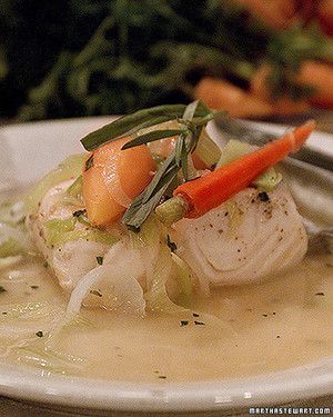 Poached Halibut with Eberhard 