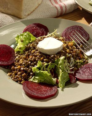 Lentil Salad with Beets 