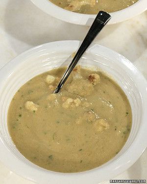 Curried Roast Cauliflower Soup 
