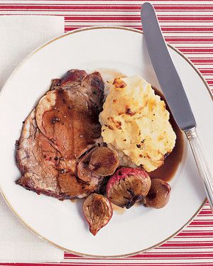 Roast Beef with Caramelized Shallots 