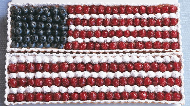 Creme Fraiche Filling for American Flag Tart 