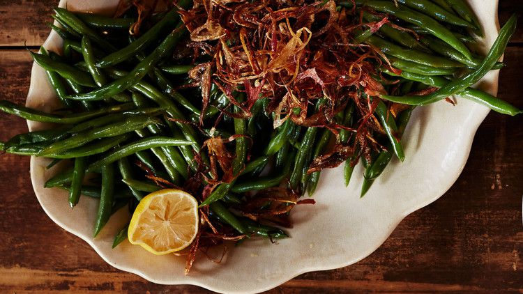 Buttered Green Beans with Shallots and Lemon