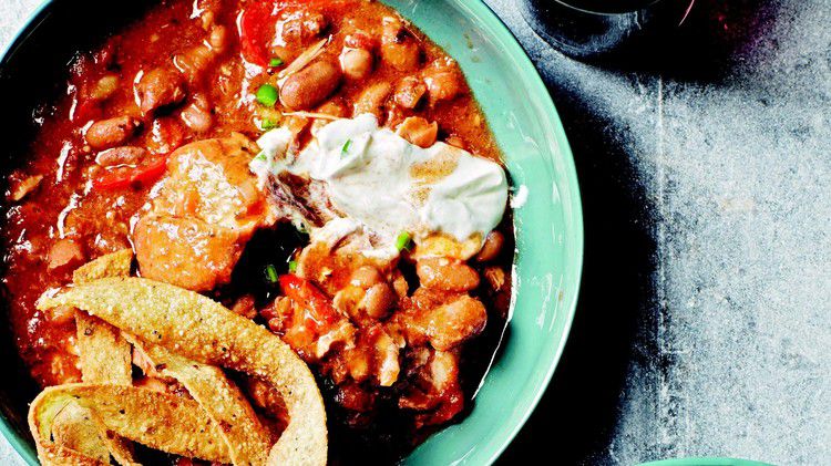 Slow Cooker Tex-Mex Chicken and Beans