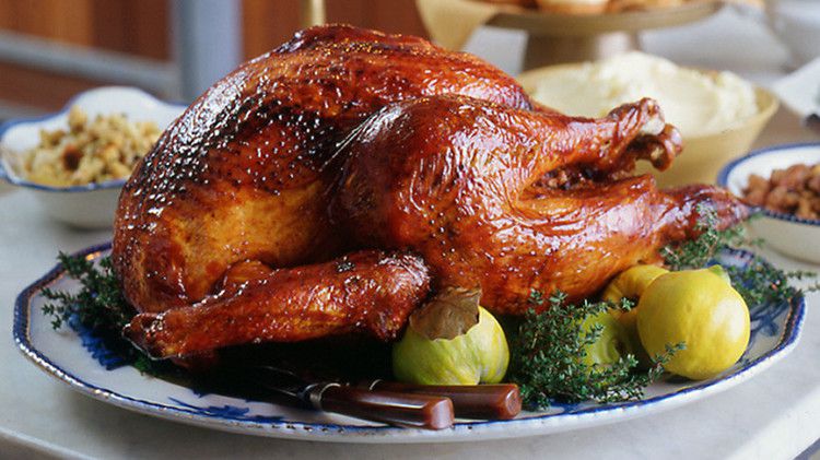 Roast Turkey with Quince Glaze 