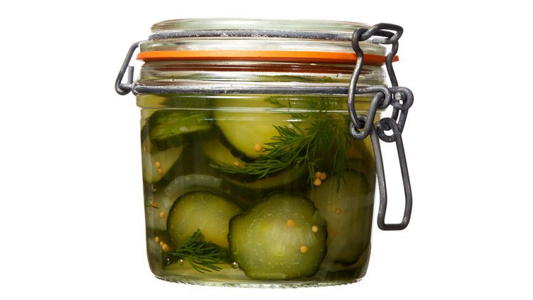 freezer pickles jar