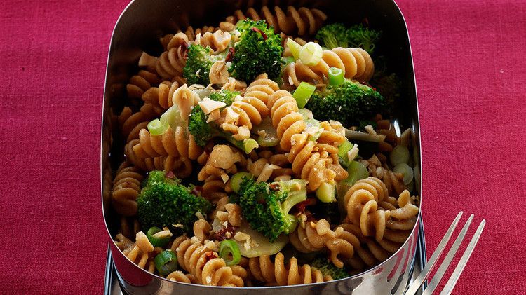 Pasta Salad with Broccoli and Peanuts