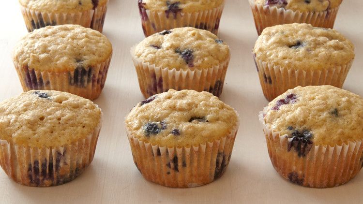 Blueberry-Oatmeal Muffins 