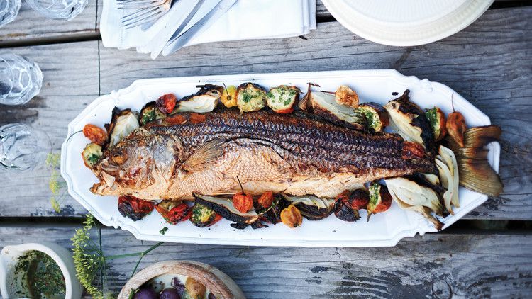 Herb-Rubbed Grilled Fish 