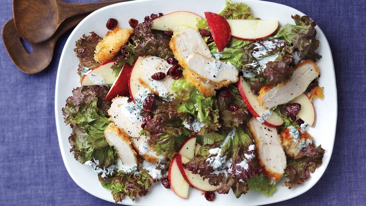 Crispy Chicken and Apple Salad