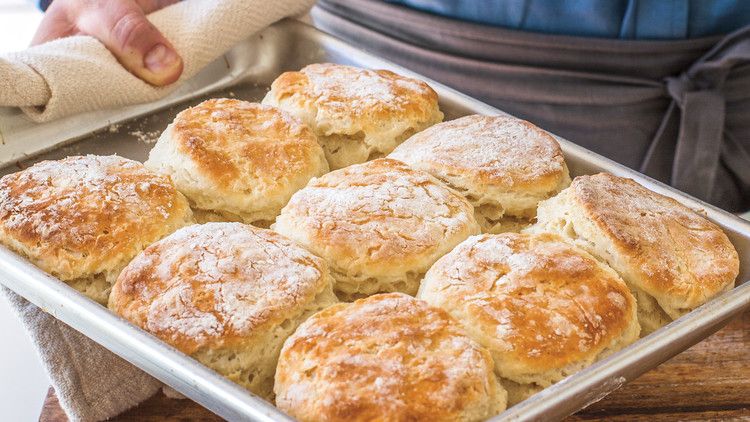 cathead biscuits in pan