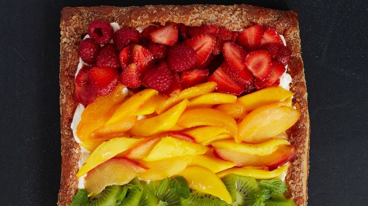 rainbow fruit tart