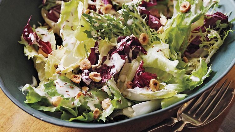 Chicory Salad with Meyer Lemon Dressing 