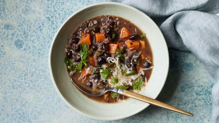 Black-Bean and Sweet-Potato Stew 