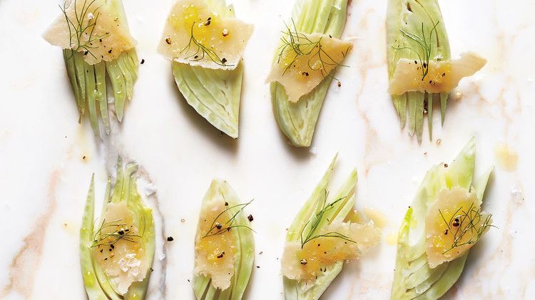 Sliced Fennel with Parmesan 