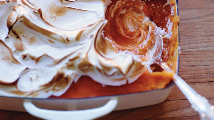 Sweet-Potato Purée with Toasted Meringue