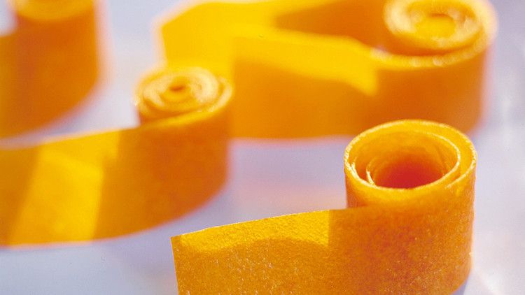 Apricot Fruit Leather Rolls 