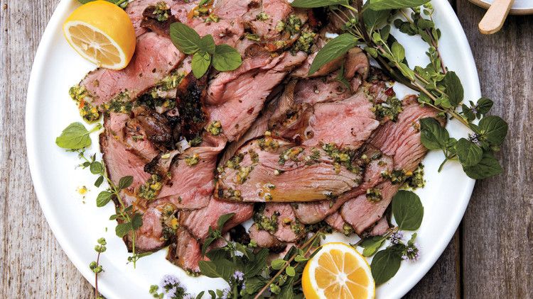 Grilled Leg of Lamb with Preserved Lemon