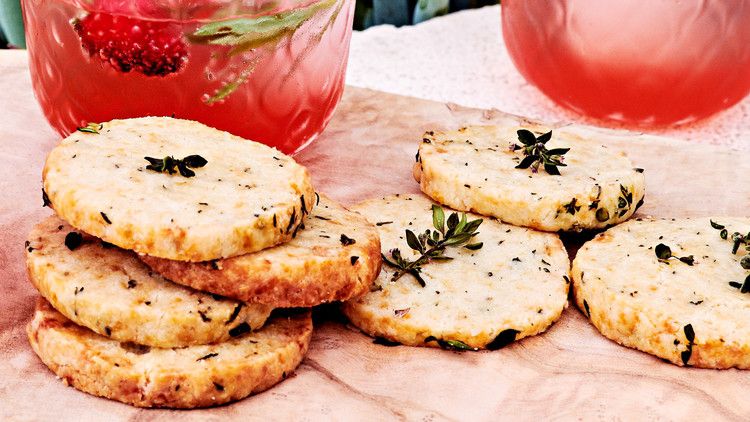 Slice-and-Bake Parmesan-Almond Crackers 
