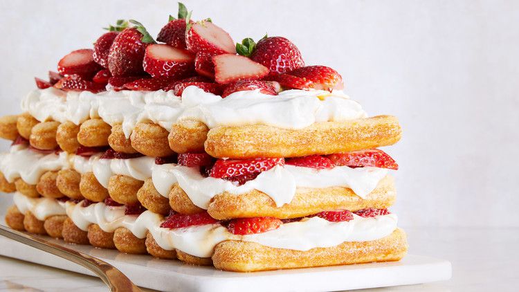Strawberries and Cream Stack Cake