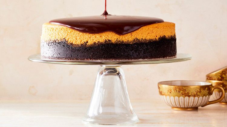 Pumpkin-Chocolate Cheesecake 