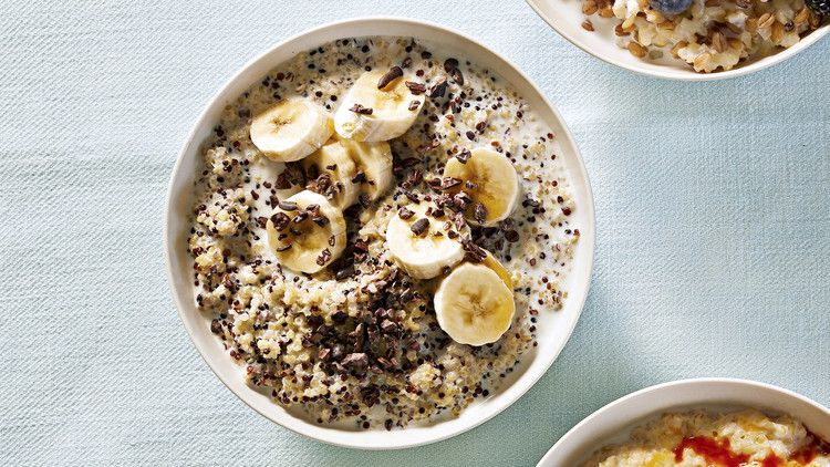 quinoa or millet breakfast bowl
