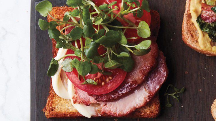 Fried-Egg Breakfast BLT with Watercress 