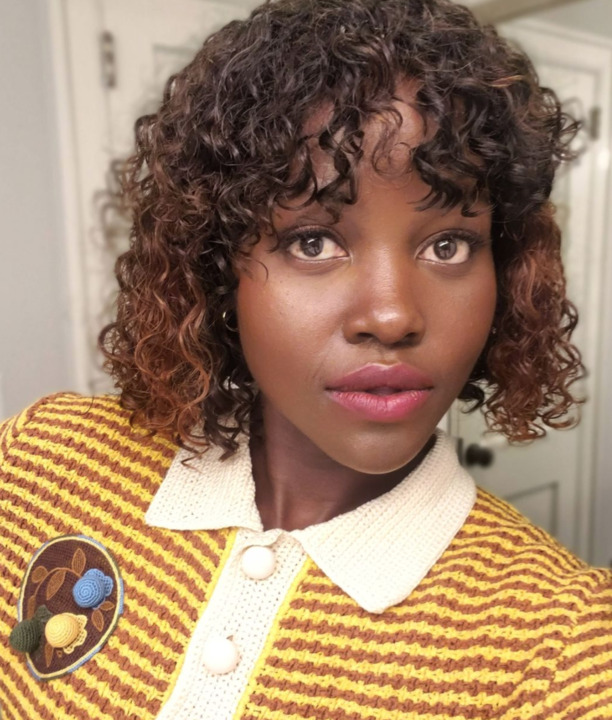 Lupita Nyong'o Just Debuted an Ombré Curly Bob With Bangs