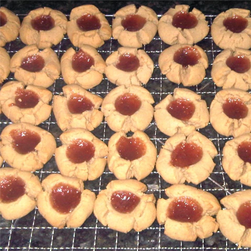 Peanut Butter and Jelly Thumbprint Cookies 
