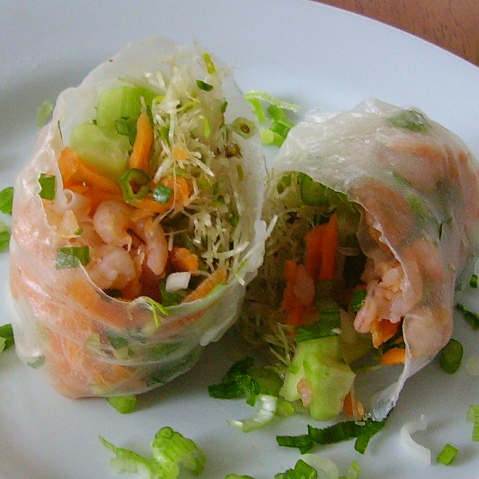 Fresh Spring Rolls With Thai Dipping Sauce Christina