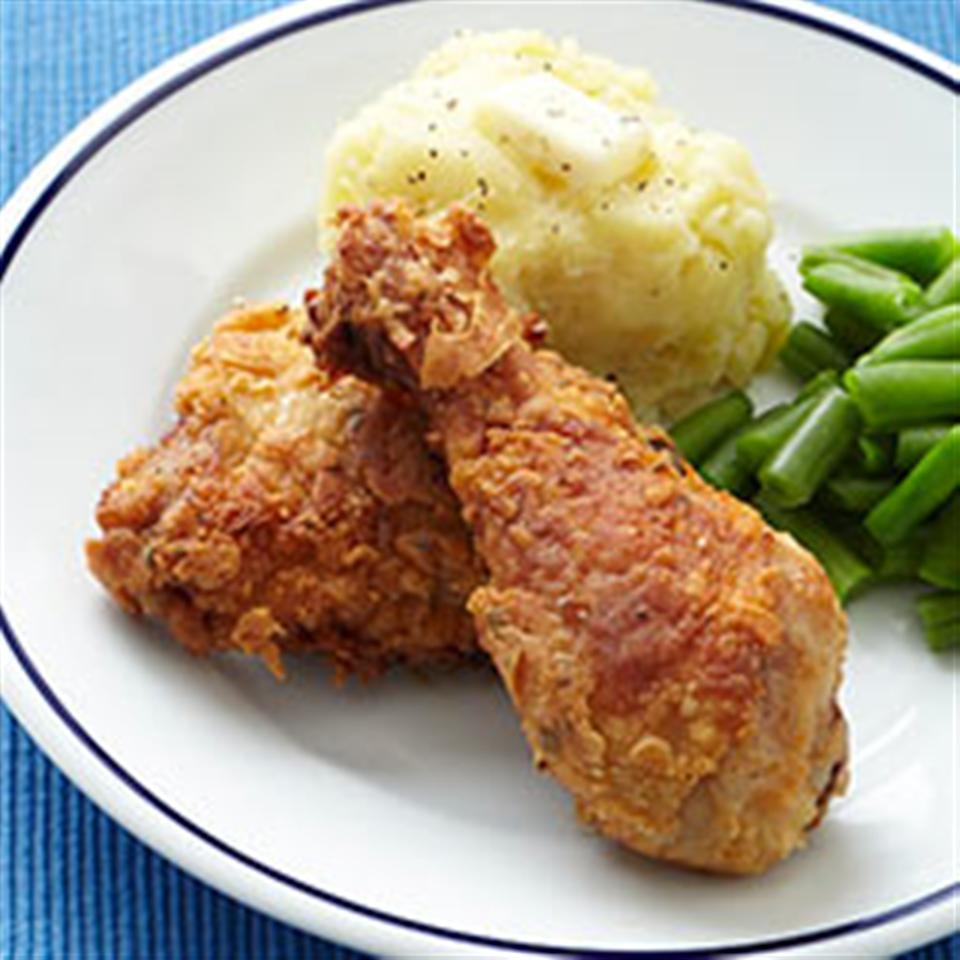 Southern-Style Fried Chicken with Garlic Mashed Potatoes