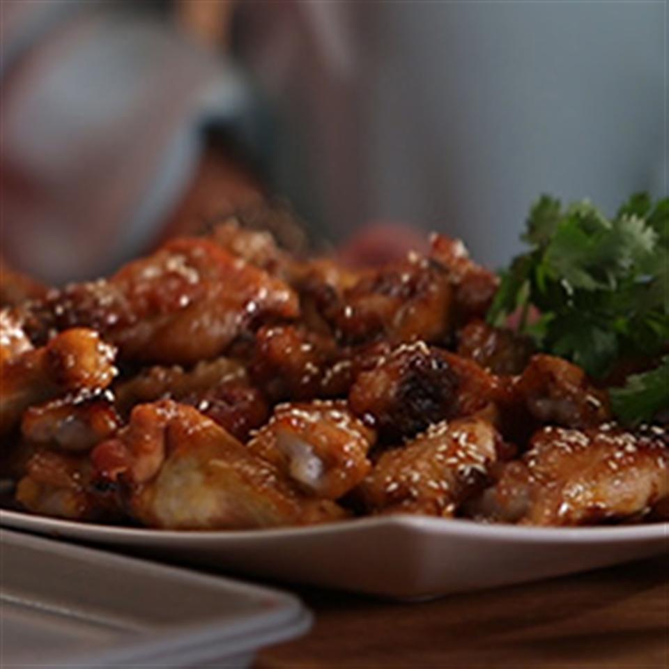 Ashley and Whitney's Honey BBQ Wings 