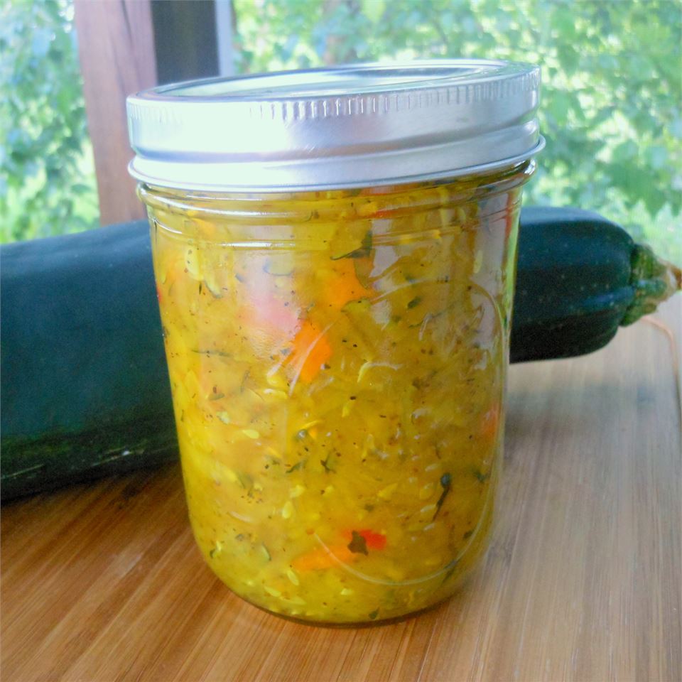 Zucchini Relish with Sweet Peppers 