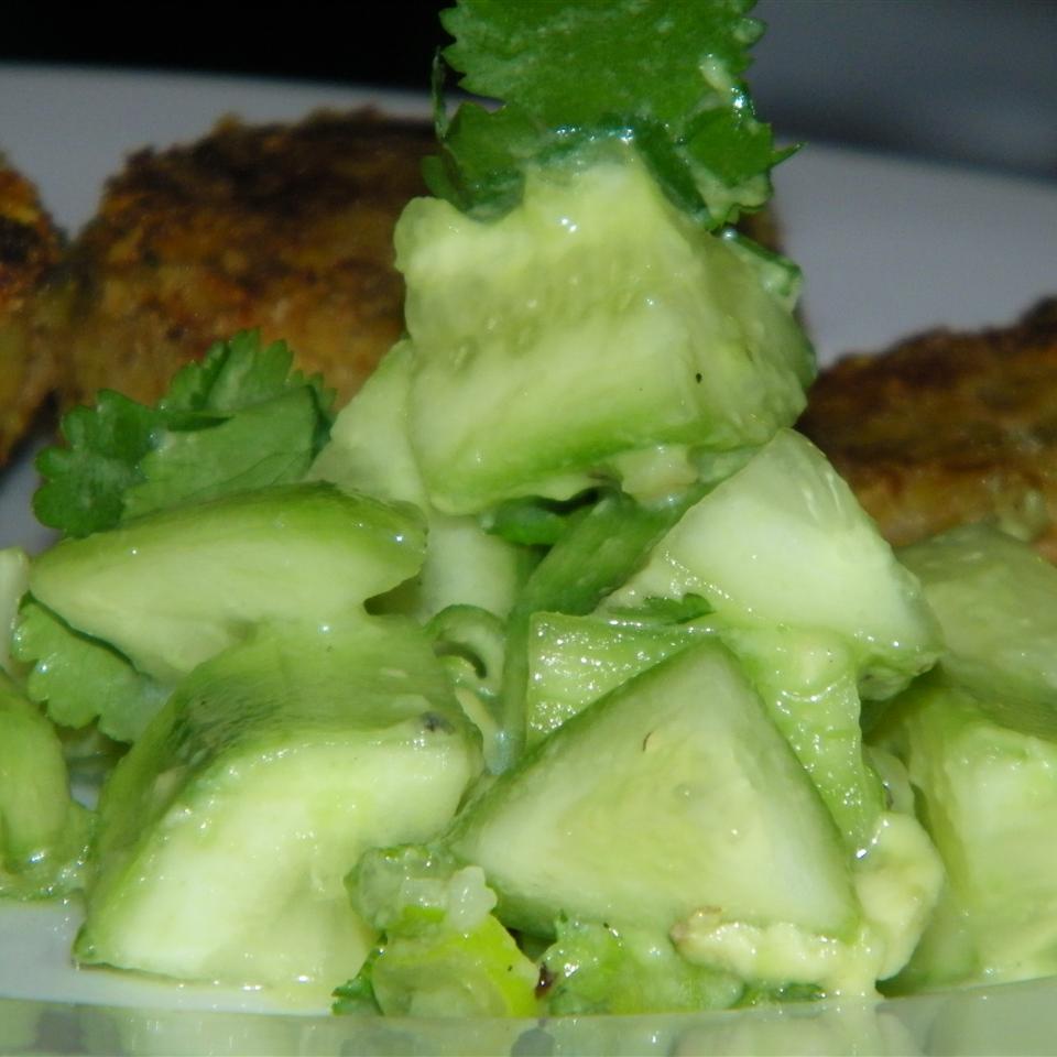 Tangy Cucumber and Avocado Salad 