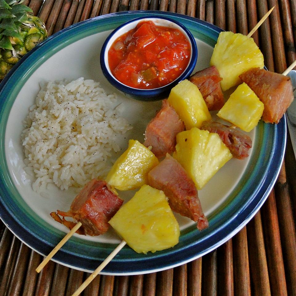 Ham and Pineapple Kabobs 