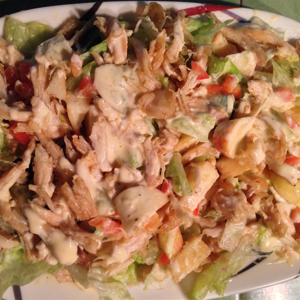 Chicken Salad with Bacon, Lettuce, and Tomato 
