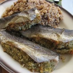 Oven Roasted Trout with Lemon Dill Stuffing 