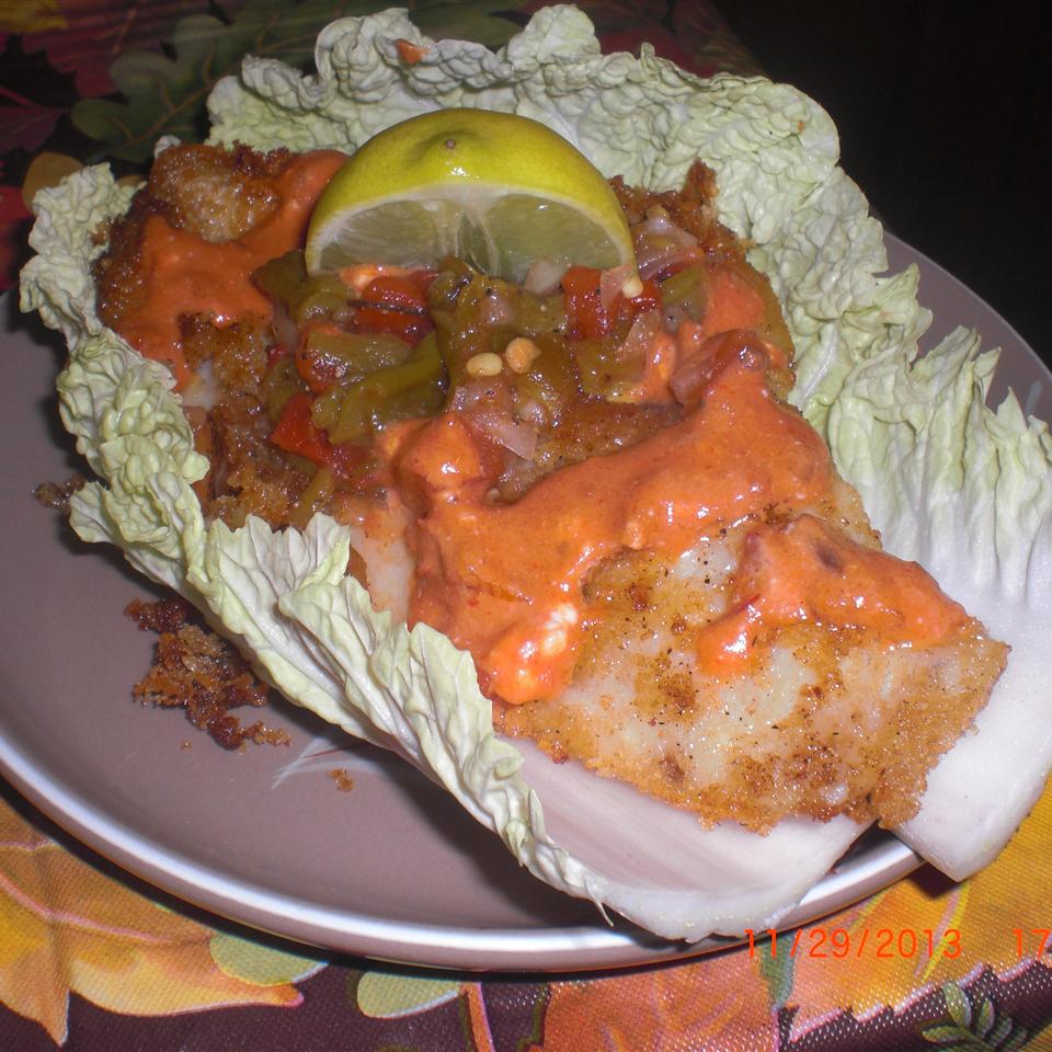 Fish Taco Cabbage Wraps Patty Cakes