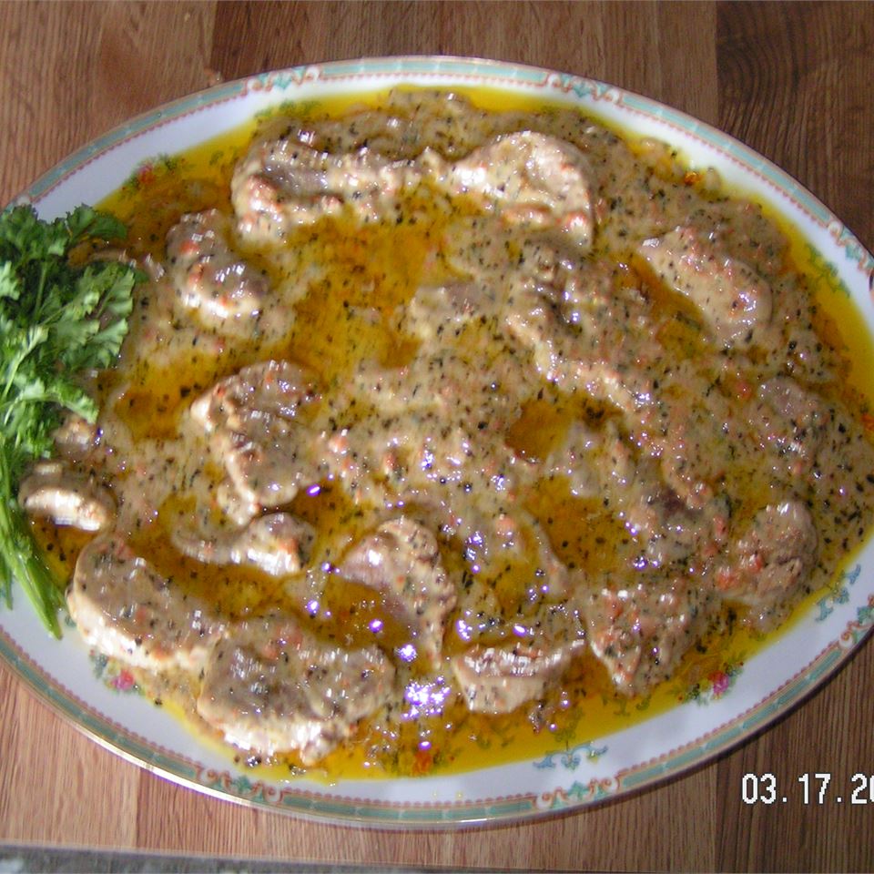 Pork Tenderloin with Creamy Herb Sauce 