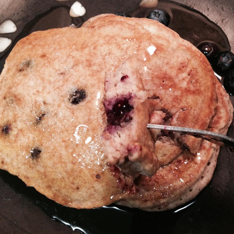 Whole Wheat Blueberry Pancakes 