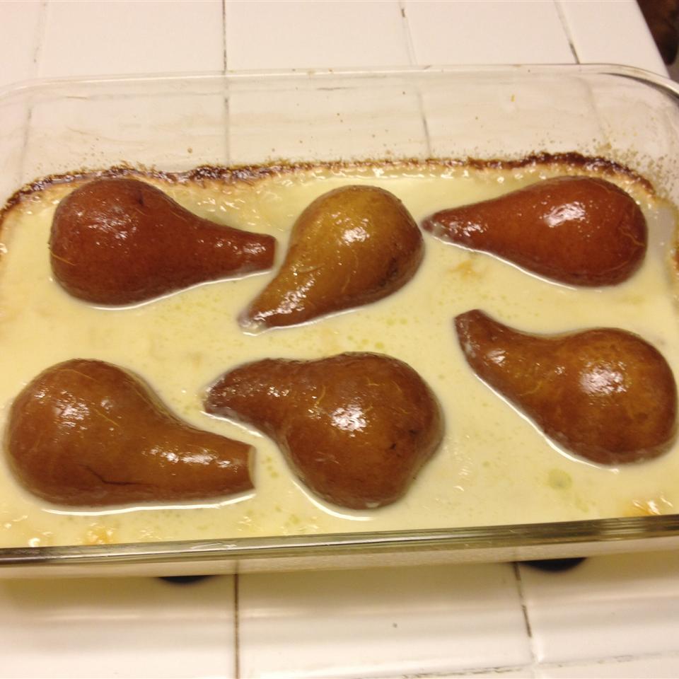 Creamy Baked Pears 
