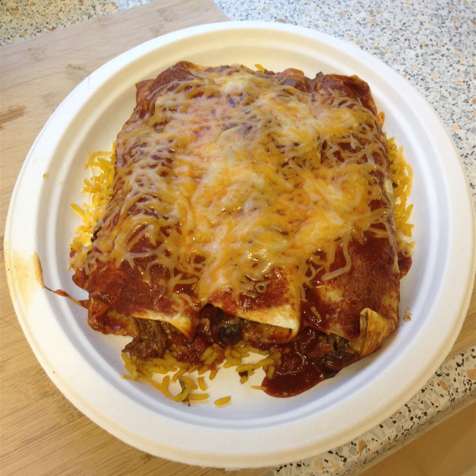 Shredded Beef Enchiladas 