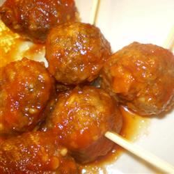Easy Beer and Ketchup Meatballs