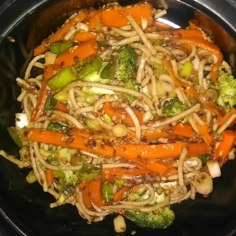 Soba with Toasted Sesame Seed Sauce 