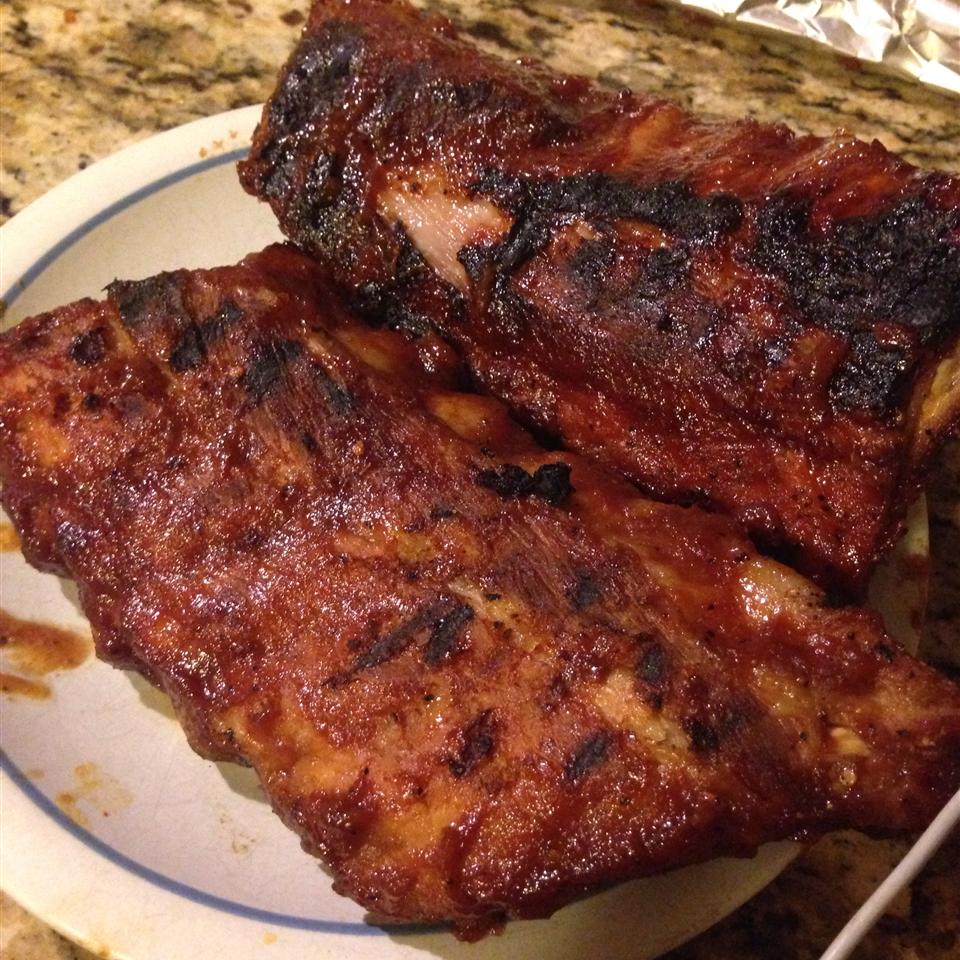 Apple and BBQ Sauce Baby Back Ribs 