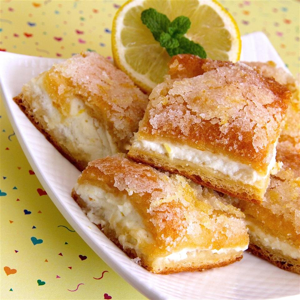 Lemon Cream Cheese Bars Recipe Allrecipes