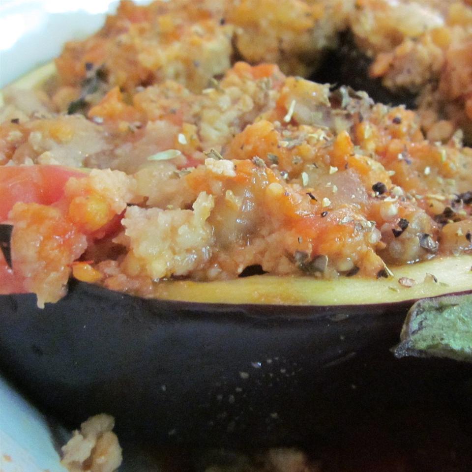 Mama Chiarello's Stuffed Eggplant 